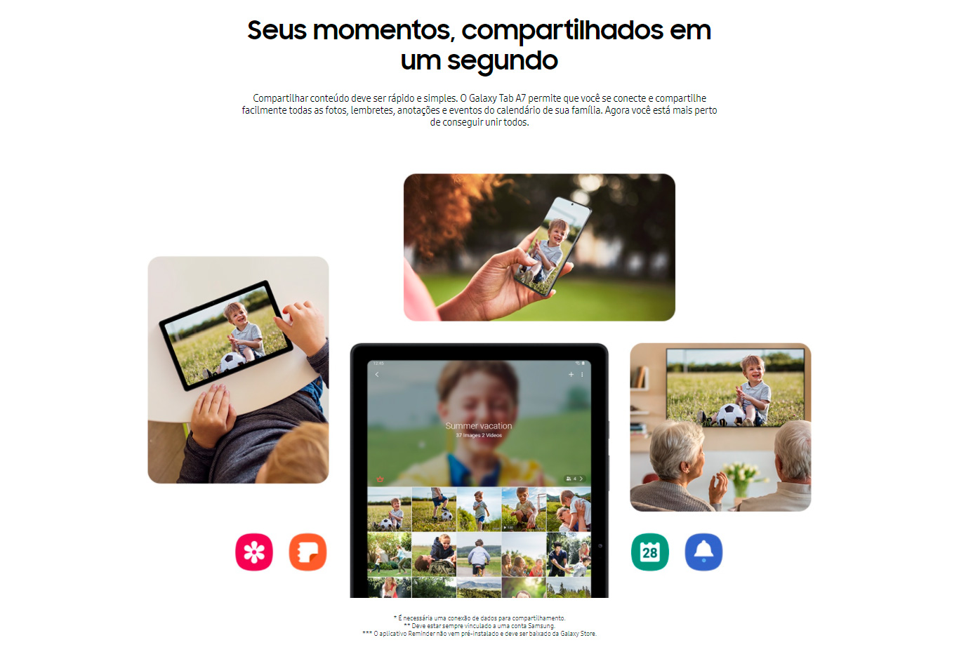 Tablet Samsung Galaxy A7 WiFi T500 64GB 3GB RAM Tela Grande 10.4